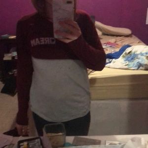 Dream shirt rue 21 burgundy black size S